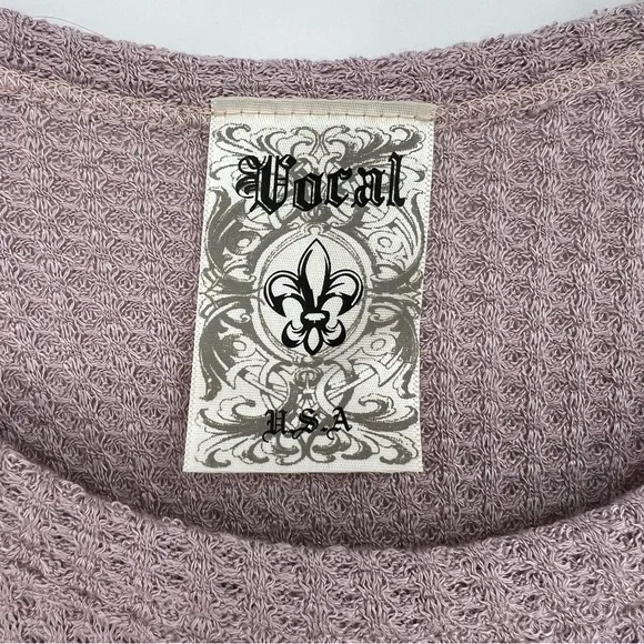 Vocal Womans Top Long Sleeve Dream Catcher Print Rhinestones Cold Shoulder NEW - Picture 12 of 13